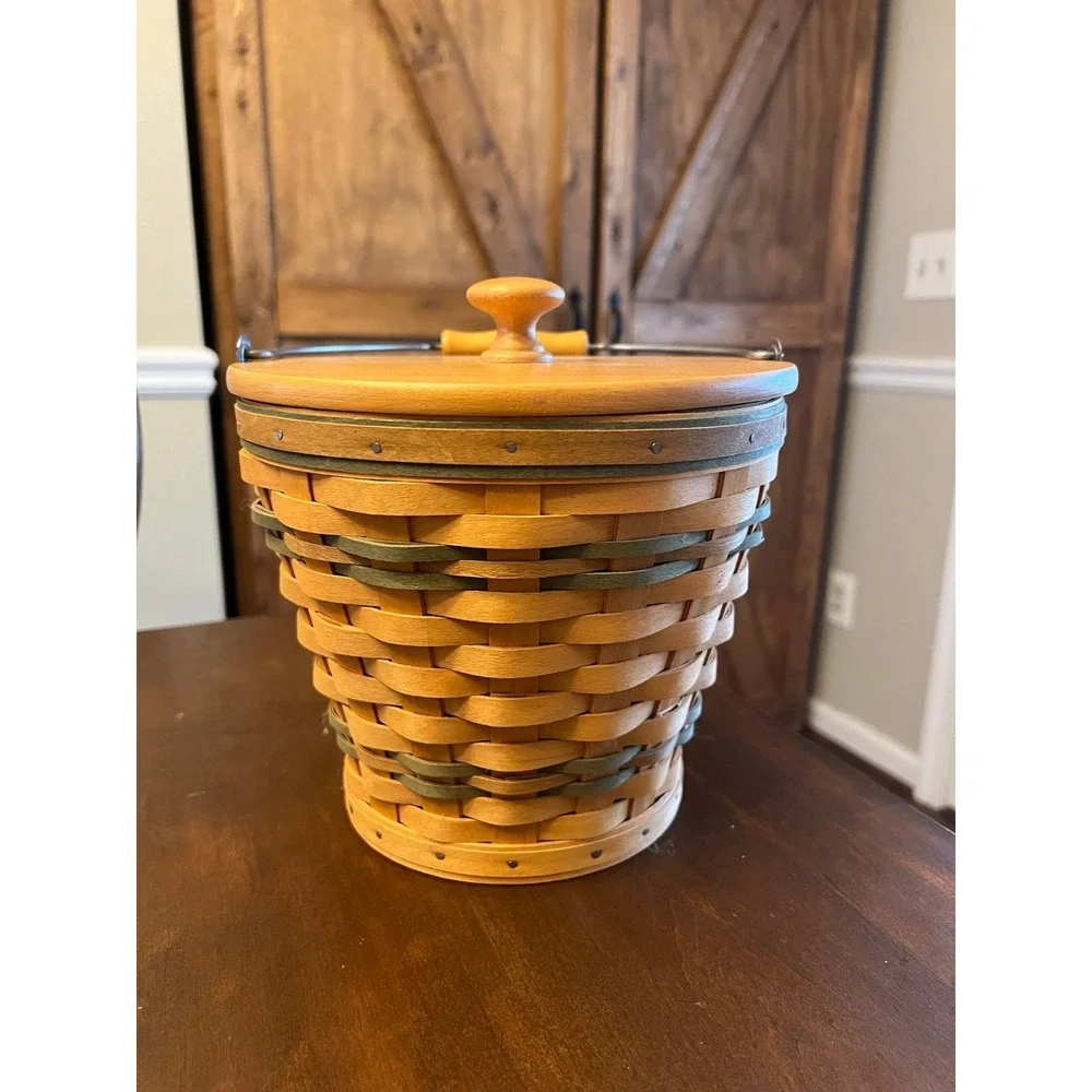 Vintage Longaberger 2002 Autumn Pail Basket - Picture 1 of 3